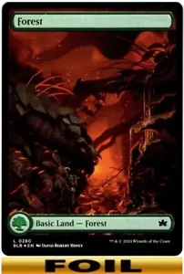 1x - Forest (#280) - FOIL FULL ART - Bloomburrow - NM MTG - Picture 1 of 1