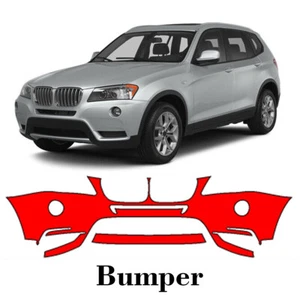 Front bumper PreCut PPF Paint Protection Film For BMW X3 2011-2014 - Picture 1 of 6