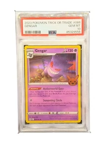 PSA 10 Gengar 066/196 Holo Trick or Trade 2023 BOOster Pack Pokemon - Bild 1 von 1