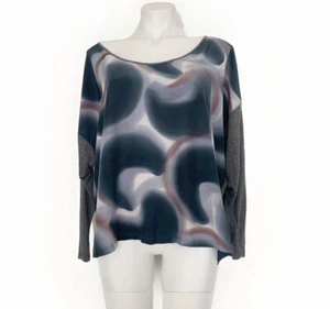 Graham & Spencer Seidenbluse Tunika Oberteil Abstraktes Muster 195 $ Damen - Bild 1 von 8