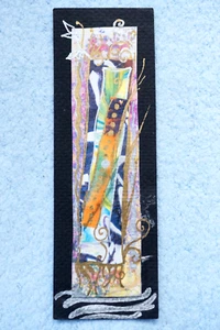 Handmade Colorful Bookmark - Watercolor & Ink - Picture 1 of 3