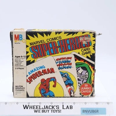 Super-Heroes Card Game W/Box 1978 Milton Bradley Marvel Comics NO INSTRUCTIONS - Image 1 of 4