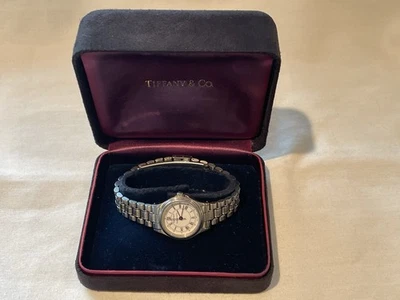Reloj Tiffany And Co Portfolio 24mm Acero Inoxidable Con Caja Batería Nueva Foto 1 de 4