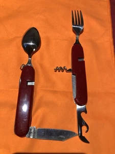 Gabel Löffel Korkenzieher etc. zusammenklappbar, Besteck - Bild 1 von 4