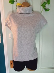 Shein Grey Roll Neck Sleevless Pullover - Picture 1 of 3