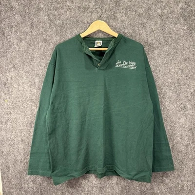 Camisa Anuario Penn State 1996 De Colección La Vie Para Hombres XL Verde Algodón Hecha en EE. UU. Foto 1 de 4