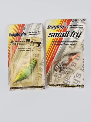 (2) Vintage Small Fry Crayfish Lot, New Old Stock, Great Colors!  - Image 1 of 2