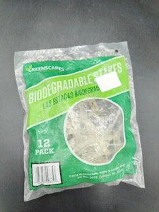 Greenscapes Bio Degradable Landscaping Stakes 1 Pack Of 12 - Picture 1 of 2