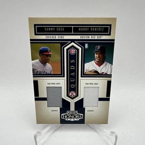 Guerrero/Ordonez/Sosa/Ramirez 2004 Playoff Honors Quads Game Jersey 57/100 Q-I4 - Picture 1 of 2