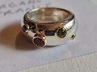 Tiffany & Co. Etoile Ring In 925 Silver, 18K Y Gold And Gemstones. Fits Like S 5