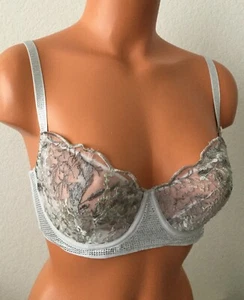 New Victoria's Secret 32DD Dream Angels Push-up Without Padding Light Gray #6857 - Picture 1 of 2