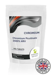 Chromium 120 Tablets 8.4mg Chromium Picolinate Dietary Pills - Picture 1 of 3