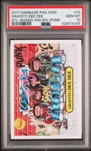 2017 GARBAGE PAIL KIDS BATTLE OF THE BANDS Graffiti DEE DEE Ramones PSA 10 GEM - Picture 1 of 1