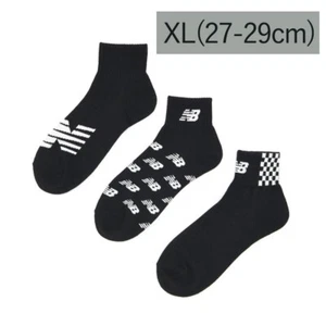 New Balance Socks Mid-Length 3P Socks LAS35705 Black XL(27-29cm) - Picture 1 of 5