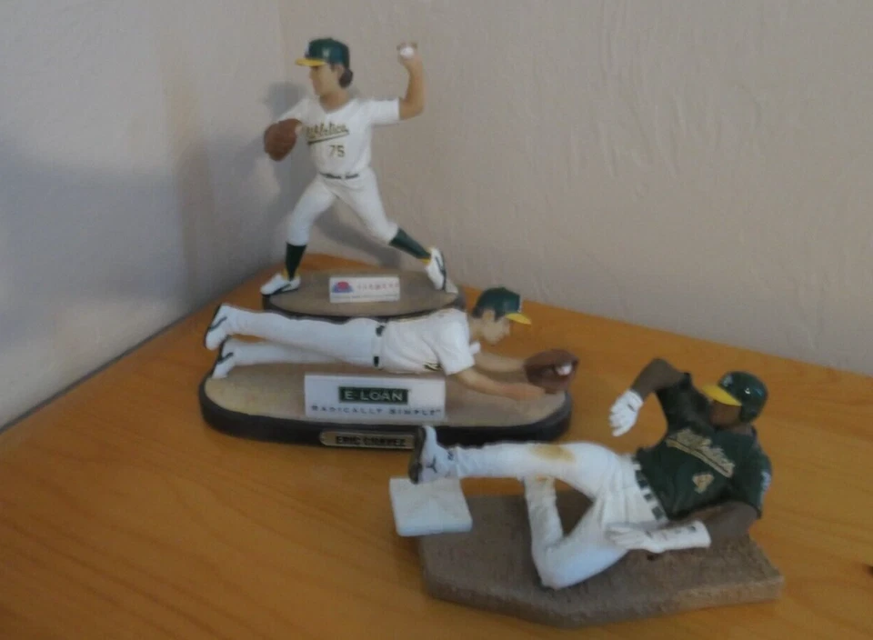 Barry Zito Eric Chavez Miguel Tejada Oakland Athletics Limited Edition Figures - Image 1 of 4