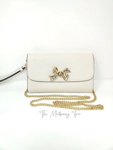 NWT Coach F72903 Chain Crossbody with Crystal Bow Turnlock Leather Clutch $298 - Picture 1 of 10
