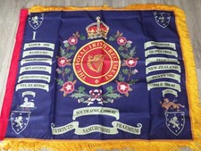 The Royal Irish Regiment 1st Battalion Regimental colours flag.