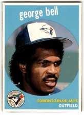 1989 Baseball Card Magazine '59 Topps Replicas George Bell #37