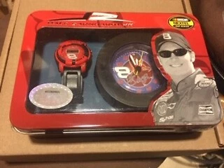 Nascar #8 Dale Earnhardt Jr Watch & Clock Gift Set Cover