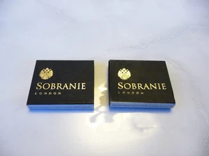 2 Stück Lot Sobranie London Streichhölzer schwarz Werbung gebraucht selten  - Bild 1 von 3