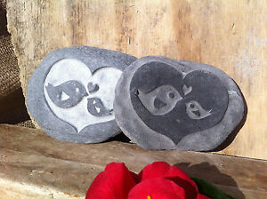 Hand carved Baby bird stone, perfect gift for Godparents, Godmother, Godfather