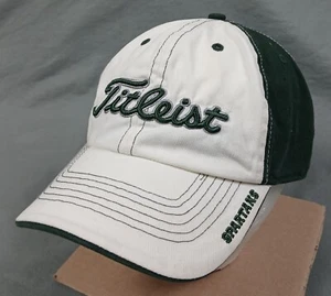 Titleist Michigan State Spartans Strapback Dad Golf Hat Mens Green White OS - Picture 1 of 11