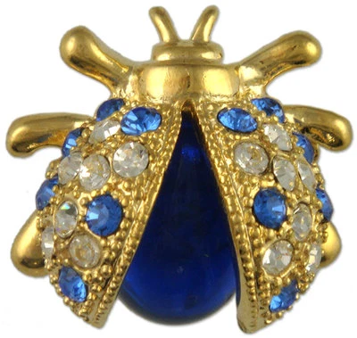 PENDIENTES BROCHE CRISTAL DAMA INSECTO LADYBUG HECHOS CON ELEMENTOS DE SWAROVSKI Foto 1 de 4