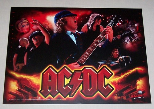 Stern AC/DC Pro Pinball Machine Translite 830-52C5-00 NOS! Free ...