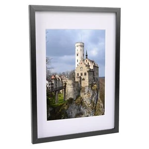 1x Black A3 (12" x 17") Photo Frame with White A4 Mount Picture Wall Décor - Picture 1 of 5