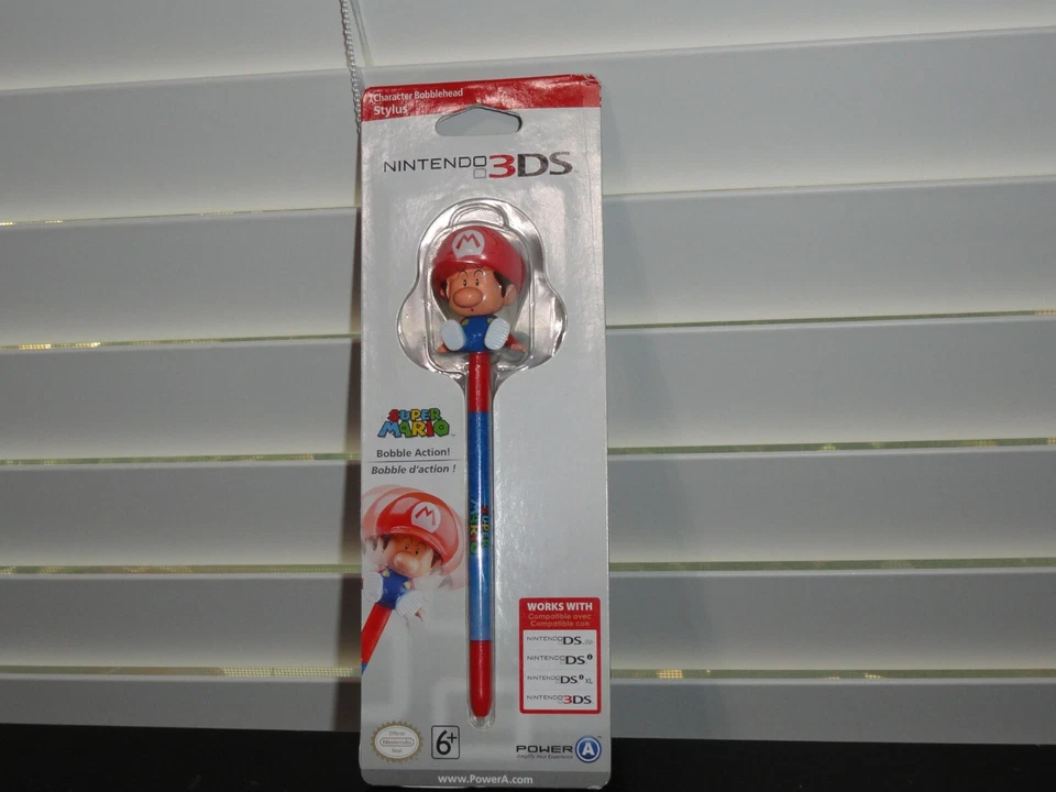 Nintendo 3ds Super Mario Bobble Action Bobblehead Stylus 6 Green