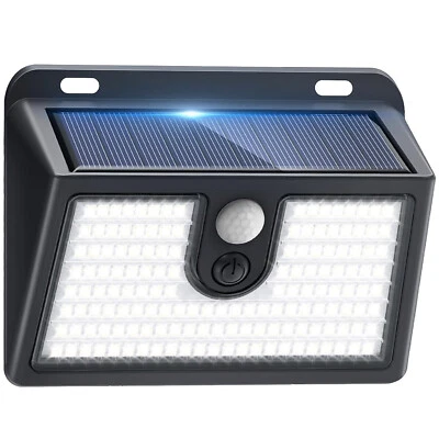 149 LED Solarleuchte Solarlampe mit Bewegungsmelder Außen Sensor Strahler 3 Modi - Bild 1 von 4