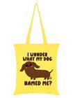 Pop Factory Tote Bag I Wonder What My Dog Named Me? Lemon 38x42cm