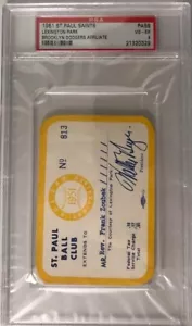 1951 Mickey Mantle PSA Ticket Pass KC Blues Minor Leg. AA 11 HR/361 BA⚾️ - Bild 1 von 4