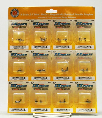 BACHMANN N SCALE EZ MATE MARK II MAGNETIC SHORT TRAIN COUPLERS (12) BAC78503-12 - Image 1 of 2