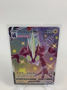 Pokemon Shining Fates Toxtricity VMAX Shiny Full Art Holo Rare SV113/SV122 - Picture 1 of 2