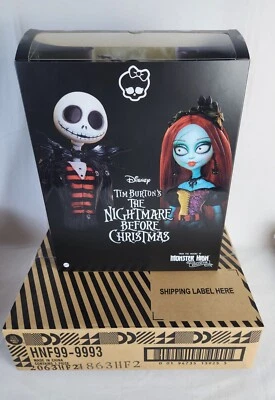 EMPTY BOX Monster High doll Skullector The Nightmare Before Christmas Jack Sally - Image 1 of 4