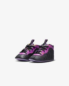 Nike Foamposite Lil Posite One Crib Bootie Size 4C Purple Black DQ6209 500