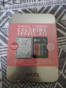 Art 101 Creative Tools COLORED PENCILS Travel Kit in Tin Case - NEW SEALED!