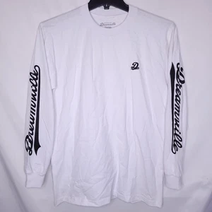 Dreamville T Shirt Herren Medium Weiß J Cole Rap Logo Langarm - Bild 1 von 11