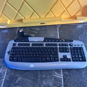Microsoft USB Wired Digital Media Keyboard 1.0A Model 1031 - Gray/Black - Picture 1 of 6