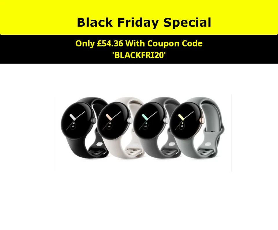 Google Pixel Watch Smartwatch - LTE or Wi-Fi - Multiple Colours - Image 1 of 1