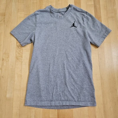 Camiseta Nike Air Jordan Jumpman Logo Bordado Niños Talla S Gris Foto 1 de 4