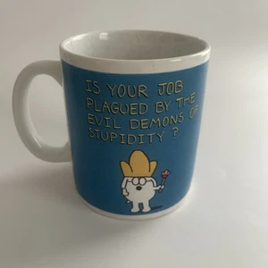 Vintage 1994 Dilbert Dogbert Kaffeebecher Dämonen der Dummheit von Scott Adams/DEKOR - Bild 1 von 7