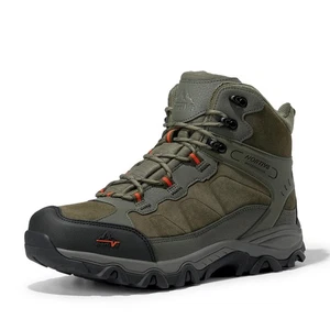 Men's Waterproof Hiking Boots Outdoor Mid Trekking Lightweight Mountaineering... - Picture 1 of 7