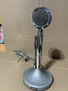 ASTATIC D-104 CHROMOWANY MIKROFON ZE STOJAKIEM UG3 HAM CB RADIO - Zdjęcie 1 z 9
