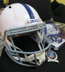 Eric Dickerson and edgerrin james Signed Indianapolis Colts Helmets - Picture 1 of 24