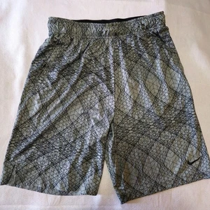 Nike Dri Fit Shorts Mens M Black Gray Geometric 9 in. Inseam Light Athletic Gym - Picture 1 of 6