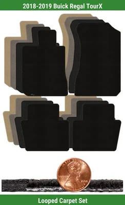 Juego de alfombrillas clásicas personalizadas para Buick Regal TourX 18-19 (4 piezas) #26H Foto 1 de 4