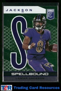 2020 Donruss Elite #30 Lamar Jackson Spellbound Green - Picture 1 of 2