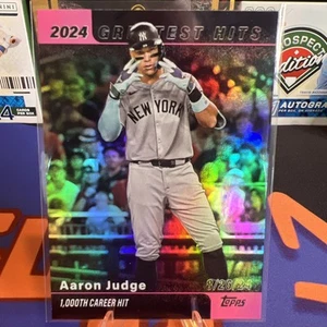 2025 Topps Series 1 - 2024’s Greatest Hits #GH-16 Aaron Judge PINK FOIL - Picture 1 of 10